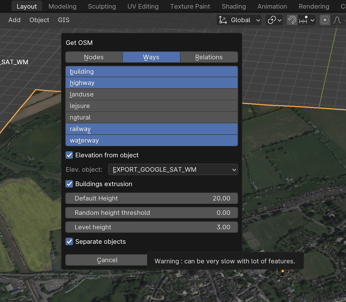 OSM Settings